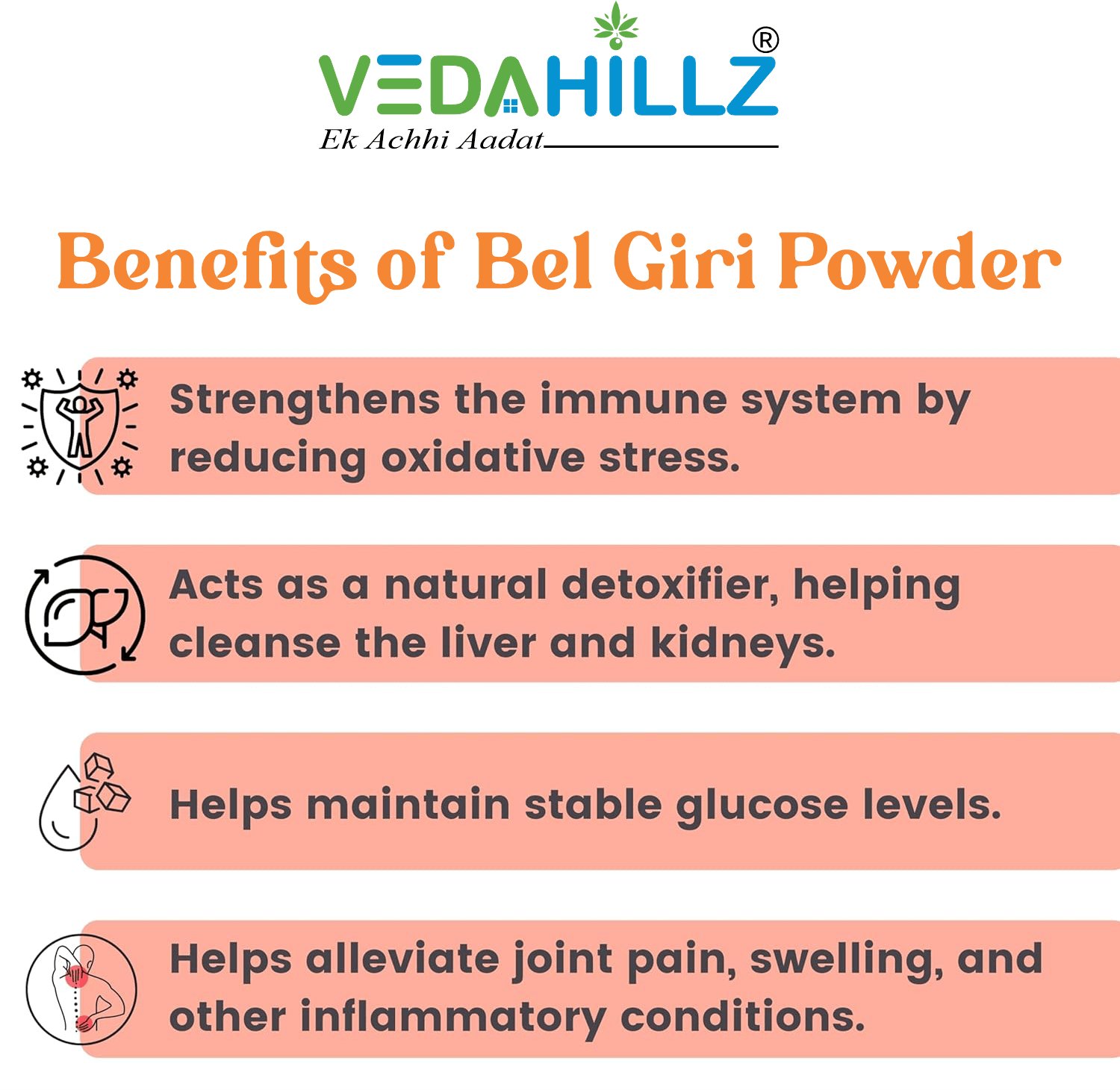 Vedahillz Herbal Bel Giri Powder Made from Carefully Selected Bel Giri Fruit